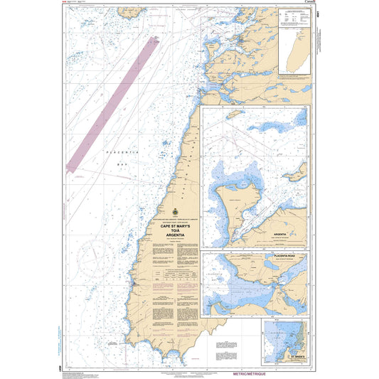 Paradise Clay CAN4841 CHS Chart Cape St Mary's to / Argentia