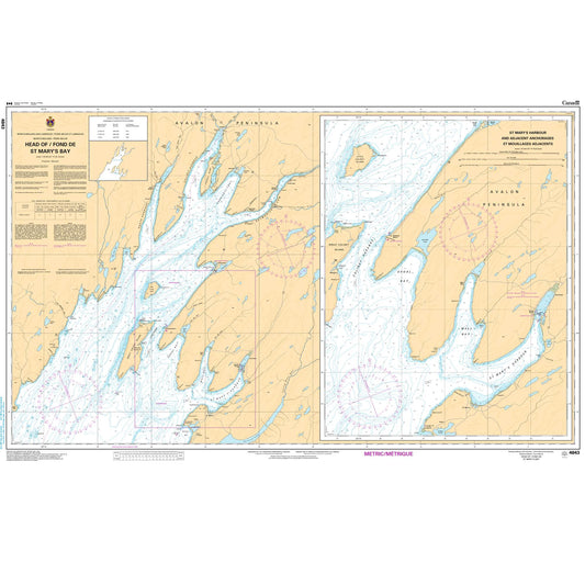 Paradise Clay CAN4843 CHS Chart Head of / Fond de St Mary's Bay