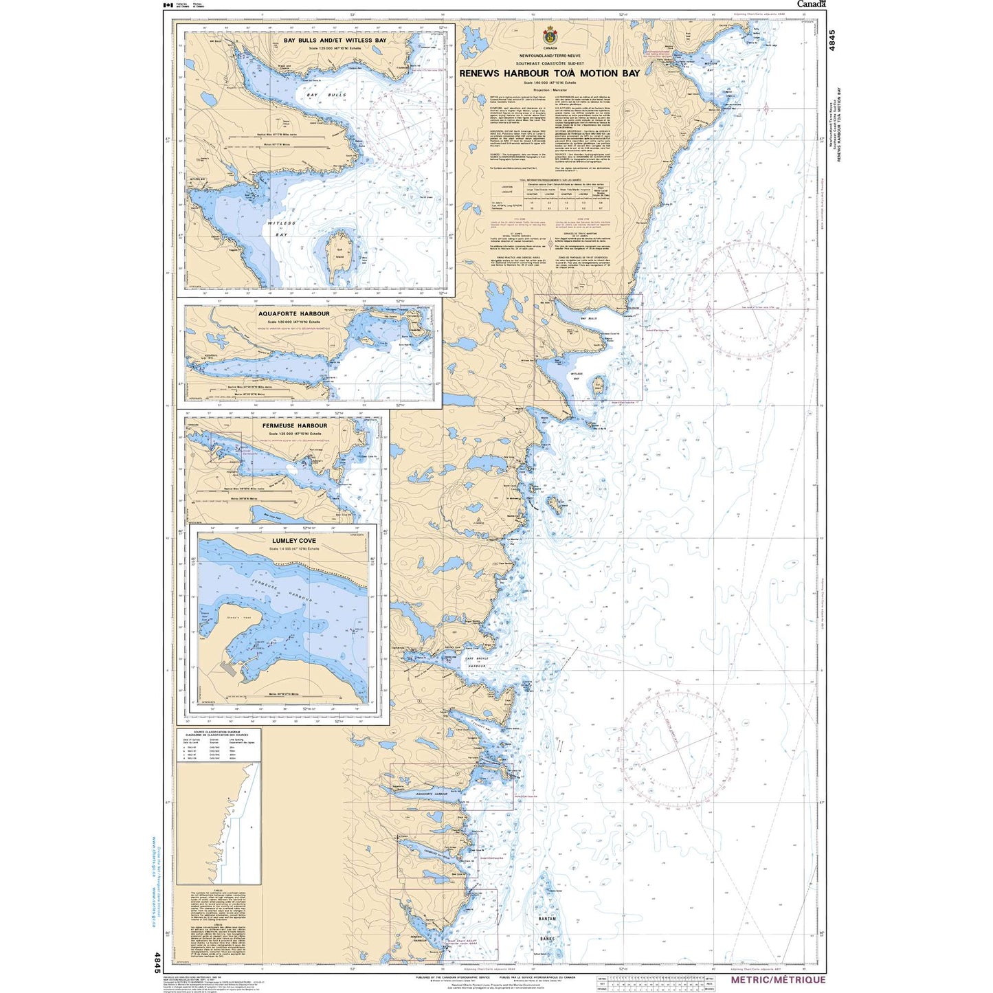 Paradise Clay CAN4845 CHS Chart Renews Harbour to/ Motion Bay