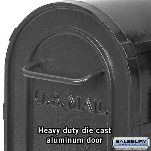 Mailboxes 4850BLK Salsbury Heavy Duty Rural Mailbox - Black