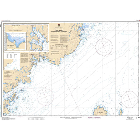 Paradise Clay CAN4853 CHS Chart Trinity Bay - Northern Portion/Partie Nord