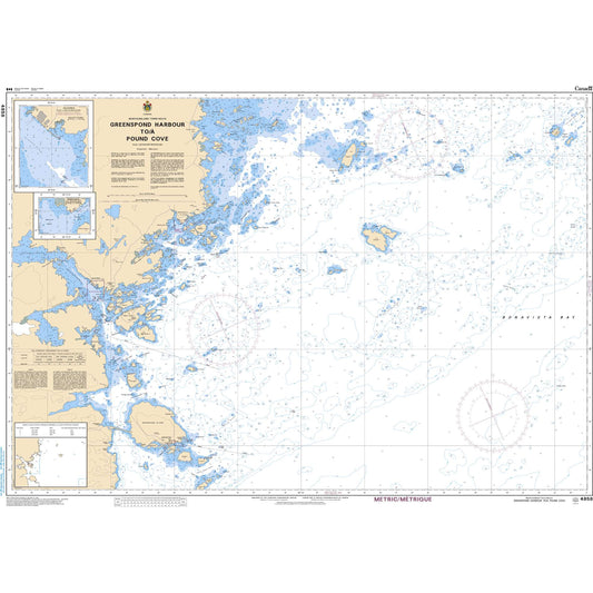 Paradise Clay CAN4858 CHS Chart Greenspond Harbour to/ Pound Cove