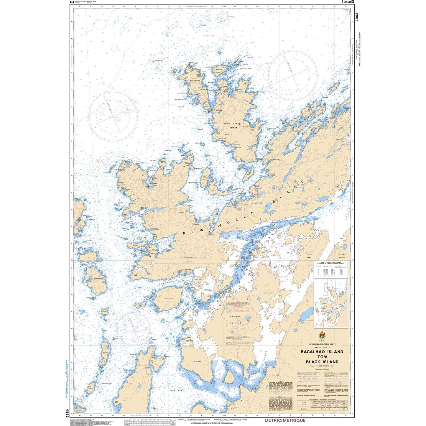 Paradise Clay CAN4863 CHS Chart Bacalhao Island to/ Black Island