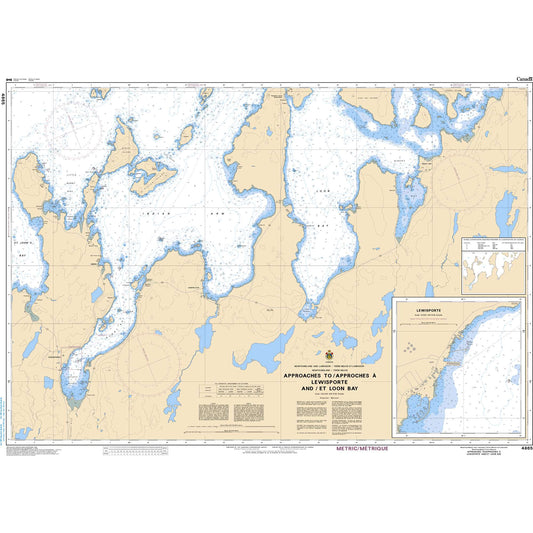 Paradise Clay CAN4865 CHS Chart Approaches to/Approches Lewisporte and/et Loon Bay