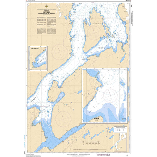 Paradise Clay CAN4866 CHS Chart Botwood and Approaches / et les approches