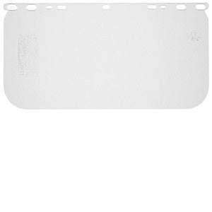 MCR Safety 487400 Safety Face Shield Single Matrix Replacement Window Impact Resistant Polycarbonate Material 8 Inches x 15.5 Inches .040 Inches in Thickness (1 EA)