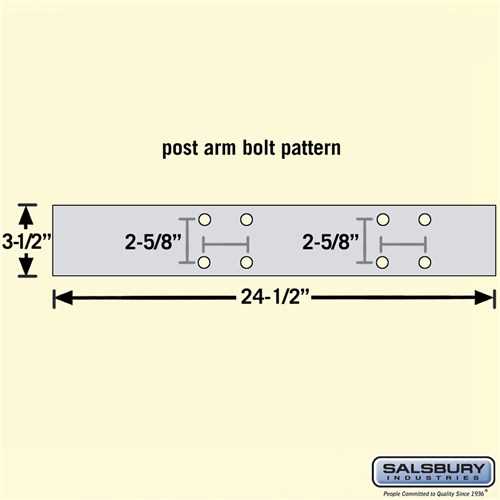 Mailboxes 4874BRZ Salsbury Deluxe Mailbox Post - 2 Sided for (4) Mailboxes - In-Ground Mounted - Bronze