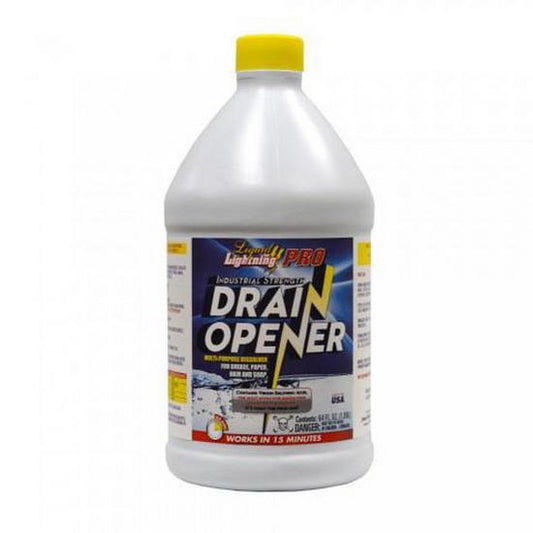 Jones Stephens S95794 1/2 Gallon, Liquid Lightning Pro Drain Opener, Carton of 6