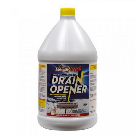 Jones Stephens S95795 1 Gallon, Liquid Lightning Pro Drain Opener, Carton of 4