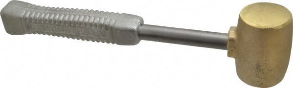 American Hammer AM5BRAG Non-Marring Hammer, 5 lb, 2" Face Dia, Brass Head