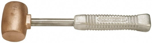 American Hammer AM5BZAG Non-Marring Hammer, 5 lb, 2" Face Dia, Bronze Head