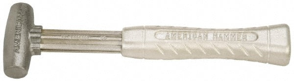 American Hammer AM1ZNAG Non-Marring Hammer, 1 lb, 1" Face Dia, Zinc Aluminum Alloy Head