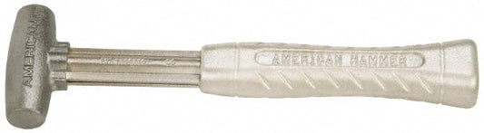 American Hammer AM1ZNAG Non-Marring Hammer, 1 lb, 1" Face Dia, Zinc Aluminum Alloy Head