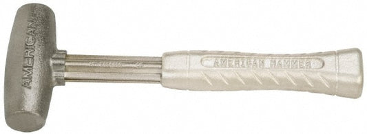 American Hammer AM4ZNAG Non-Marring Hammer, 4 lb, 1-3/4" Face Dia, Zinc Aluminum Alloy Head
