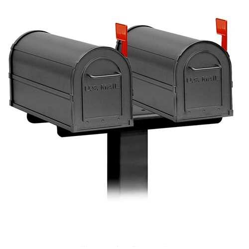 Mailboxes 4882BLK Salsbury Spreader - 2 Wide - for Rural Mailboxes and Townhouse Mailboxes - Black