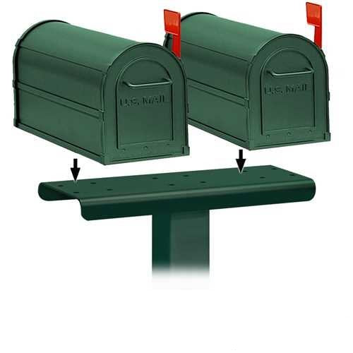 Mailboxes 4882GRN Salsbury Spreader - 2 Wide - for Rural Mailboxes and Townhouse Mailboxes - Green