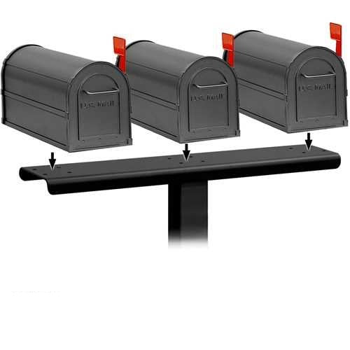 Mailboxes 4883BLK Salsbury Spreader - 3 Wide - for Rural Mailboxes and Townhouse Mailboxes - Black