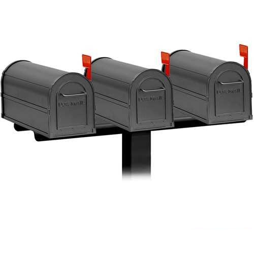 Mailboxes 4883BLK Salsbury Spreader - 3 Wide - for Rural Mailboxes and Townhouse Mailboxes - Black