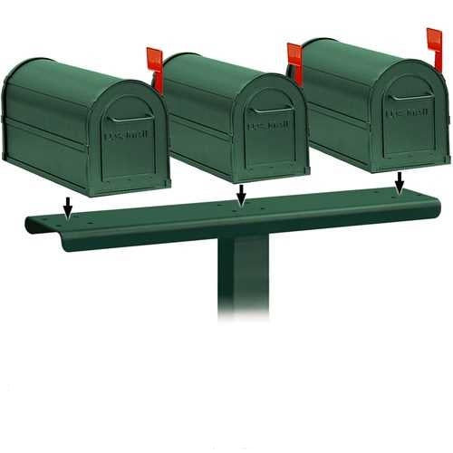 Mailboxes 4883GRN Salsbury Spreader - 3 Wide - for Rural Mailboxes and Townhouse Mailboxes - Green