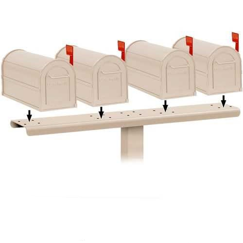 Mailboxes 4884BGE Salsbury Spreader - 4 Wide - for Rural Mailboxes - Beige