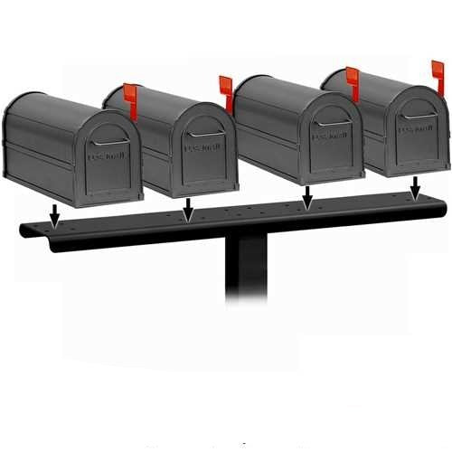 Mailboxes 4884BLK Salsbury Spreader - 4 Wide - for Rural Mailboxes - Black