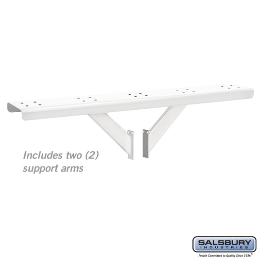 Mailboxes 4885WHT Salsbury Spreader - 5 Wide with 2 Supporting Arms - for Rural Mailboxes - White