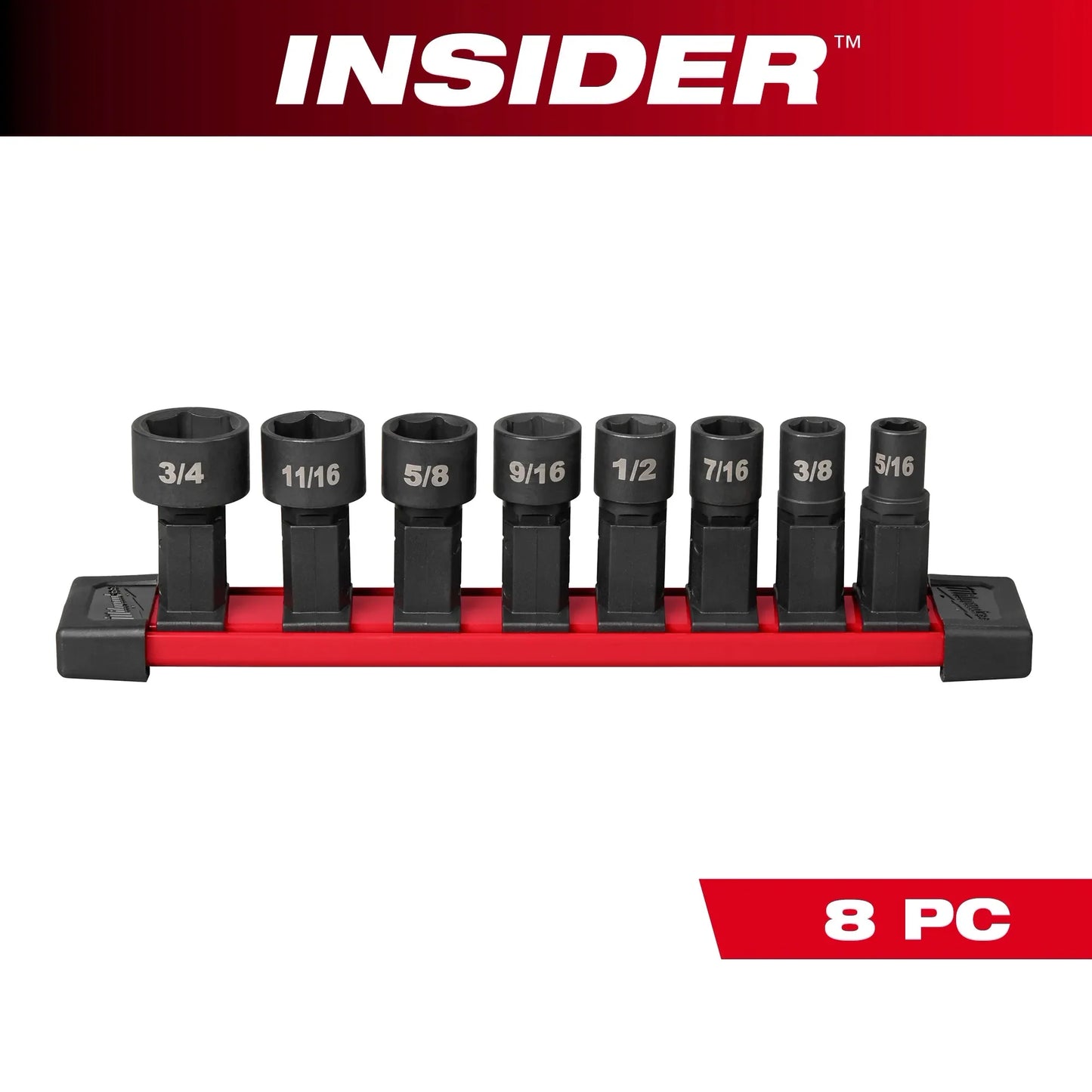 Milwaukee Tool 49-16-1640 INSIDER™ Box Ratchet Socket SAE Set 8PC, 1 ST