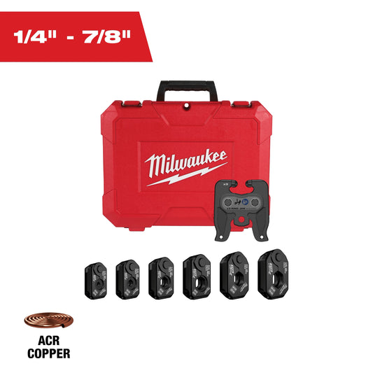 Milwaukee Tool 49-16-2461ZX 1/4" - 7/8" ZoomLock MAX and MaxiPro Pivoting Press Ring Kit for M12 FORCE LOGIC Press Tools, 1 EA