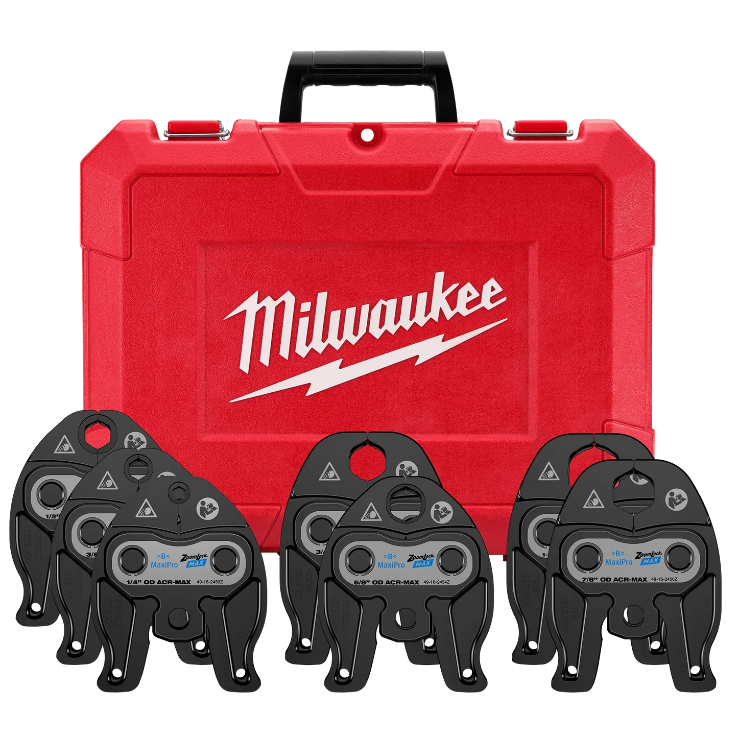Milwaukee Tool 49-16-2462Z ¼”- 1-1/8” ZoomLock® MAX Press Jaw Kit for M12™ FORCE LOGIC™ Press Tools, 1 EA