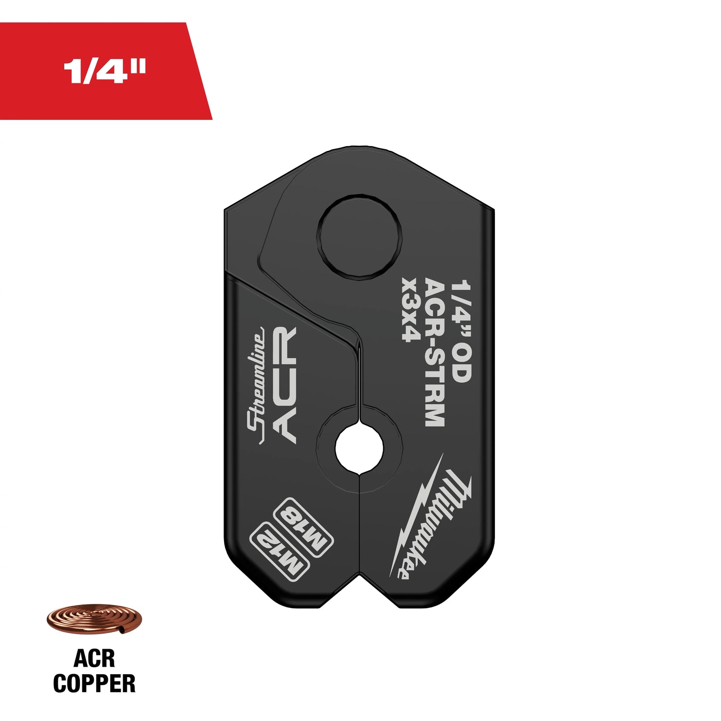 Milwaukee Tool 49-16-2650MX 1/4" Streamline® ACR Pivoting Press Ring, 1 EA