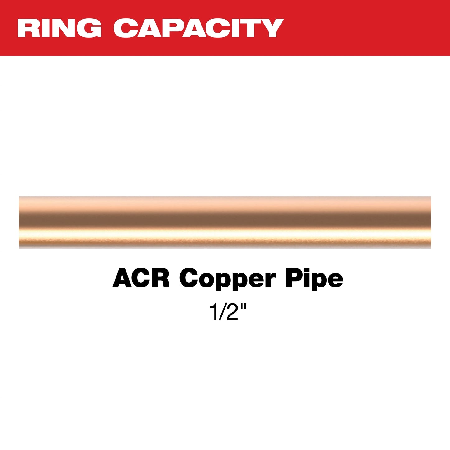 Milwaukee Tool 49-16-2653MX 1/2" Streamline ACR Pivoting Press Ring for M12 and M18 FORCE LOGIC Press Tools, 1 EA