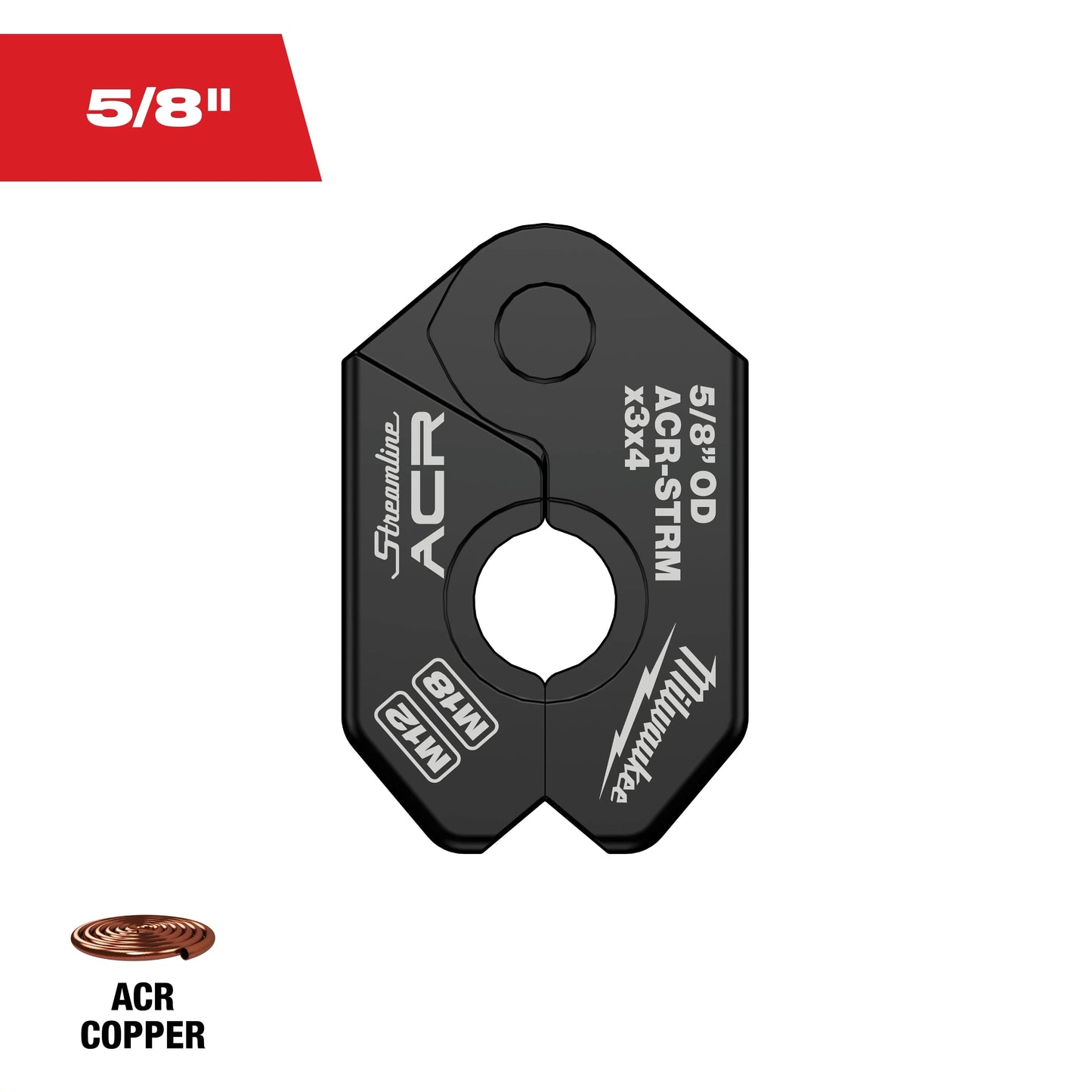 Milwaukee Tool 49-16-2654MX 5/8" Streamline ACR Pivoting Press Ring for M12 and M18 FORCE LOGIC Press Tools, 1 EA