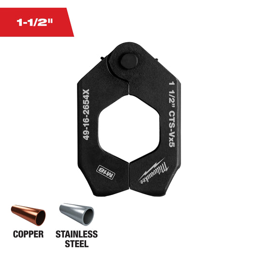 Milwaukee Tool 49-16-2654X 1-1/2" CTS-V Pivoting Press Ring for M18 FORCE LOGIC Press Tools, 1 EA