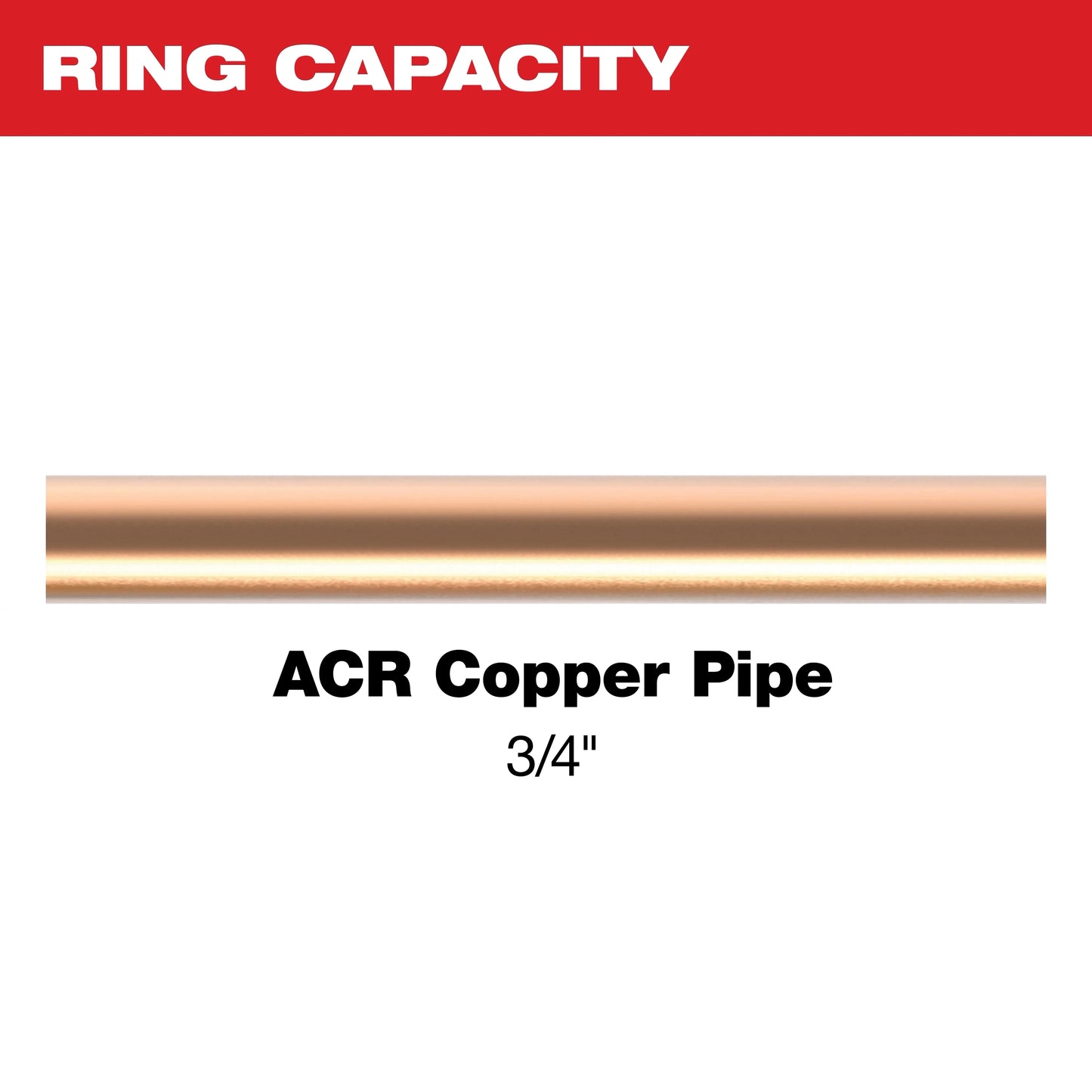 Milwaukee Tool 49-16-2655MX 3/4" Streamline ACR Pivoting Press Ring for M12 and M18 FORCE LOGIC Press Tools, 1 EA