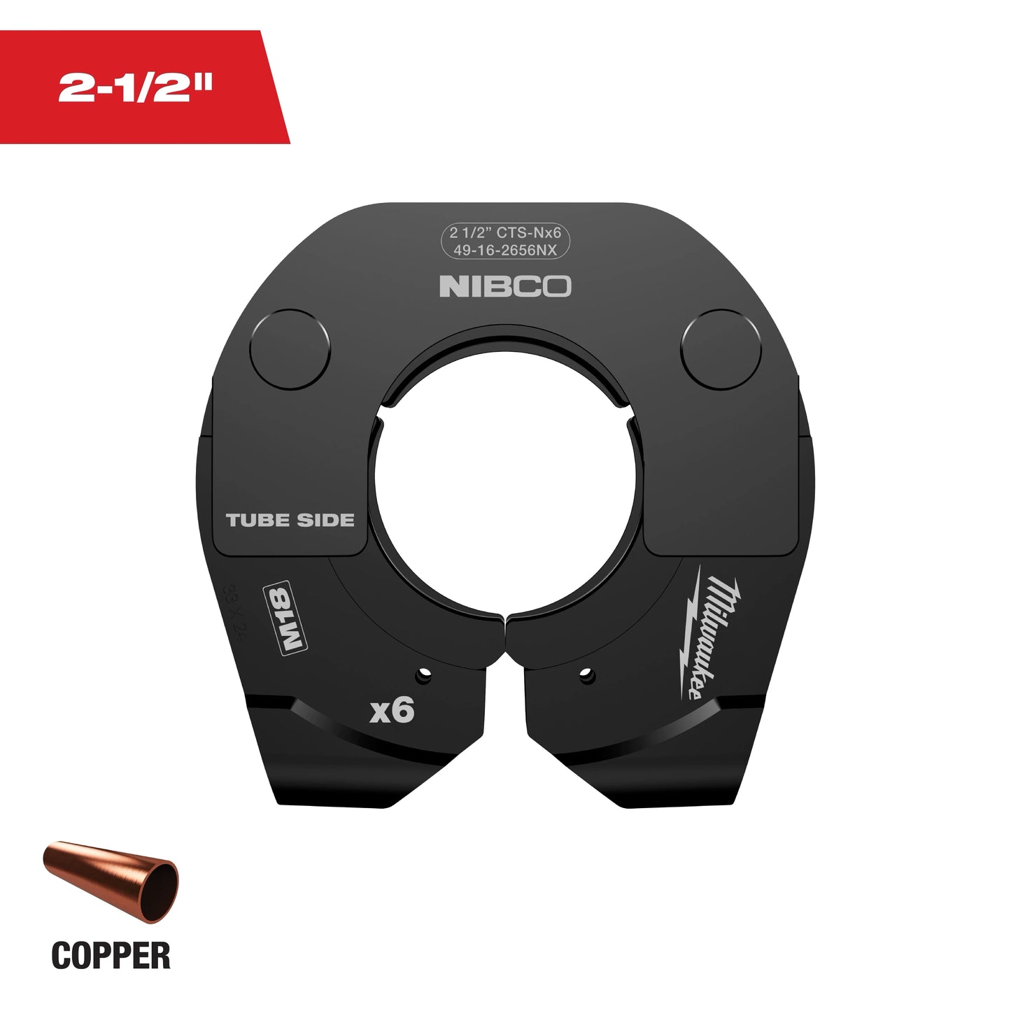 Milwaukee Tool 49-16-2657NX 3" Nibco Press Ring For Use With M18 FORCE LOGIC Long Throw Press Tool, 1 EA