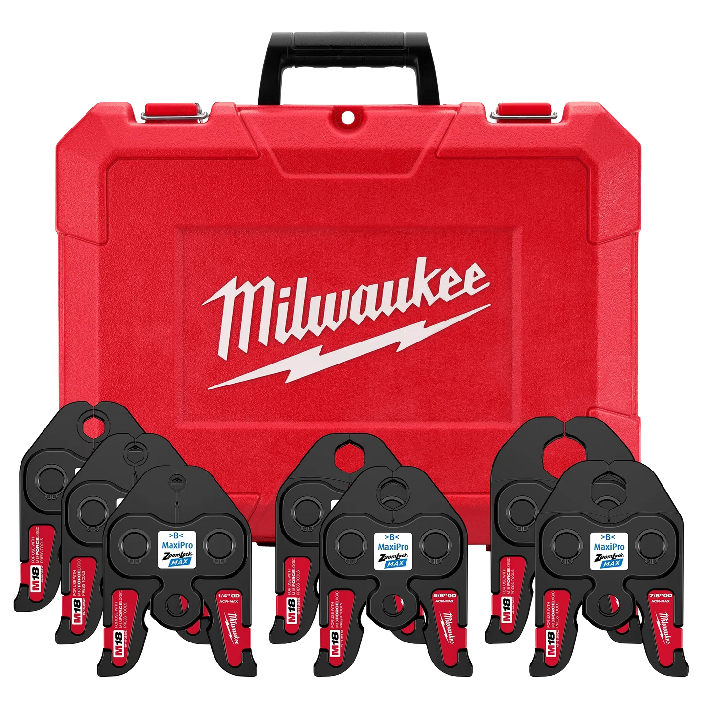 Milwaukee Tool 49-16-2662Z ¼”- 1-1/8” ZoomLock® MAX Press Jaw Kit for M18™ FORCE LOGIC™ Press Tools, 1 ST