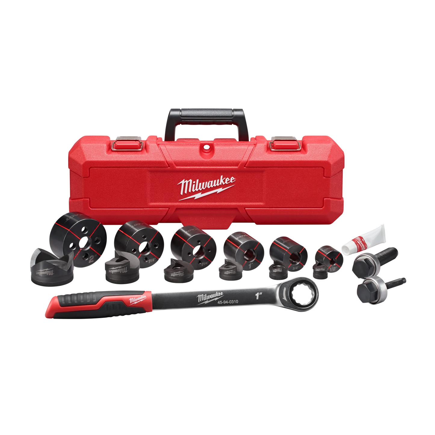 Milwaukee Tool 49-16-2694 Milwaukee® EXACT™ 1/2" to 2" Hand Ratchet Knockout Set, 1 ST