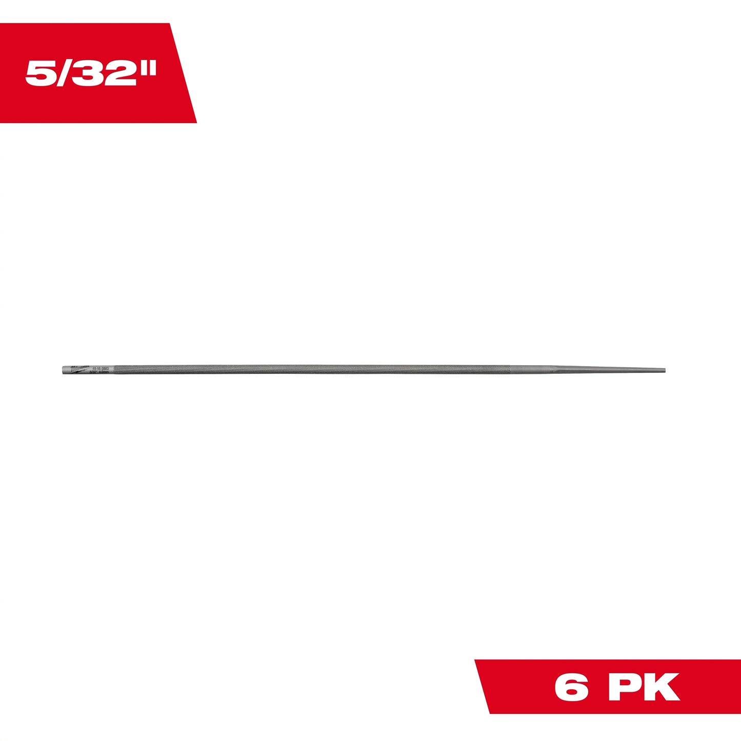 Milwaukee Tool 49-16-2883 5/32” Round File for Saw Chain 6 PK, 6 EA/PK