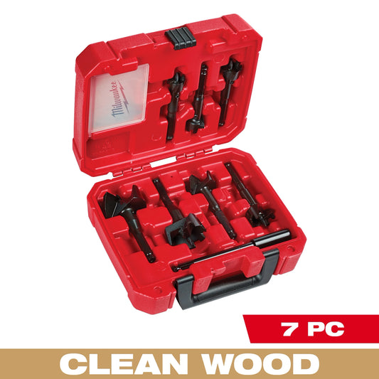 Milwaukee Tool 49-22-0130 Contractor's Selfeed Bit Kit (7 PC), 1 KT