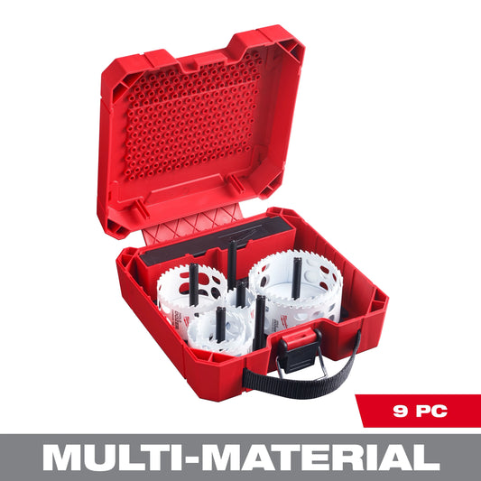 Milwaukee Tool 49-22-3077 9 PC HOLE DOZER™ with Carbide Teeth Large Diameter Hole Saw Kit, 1 EA