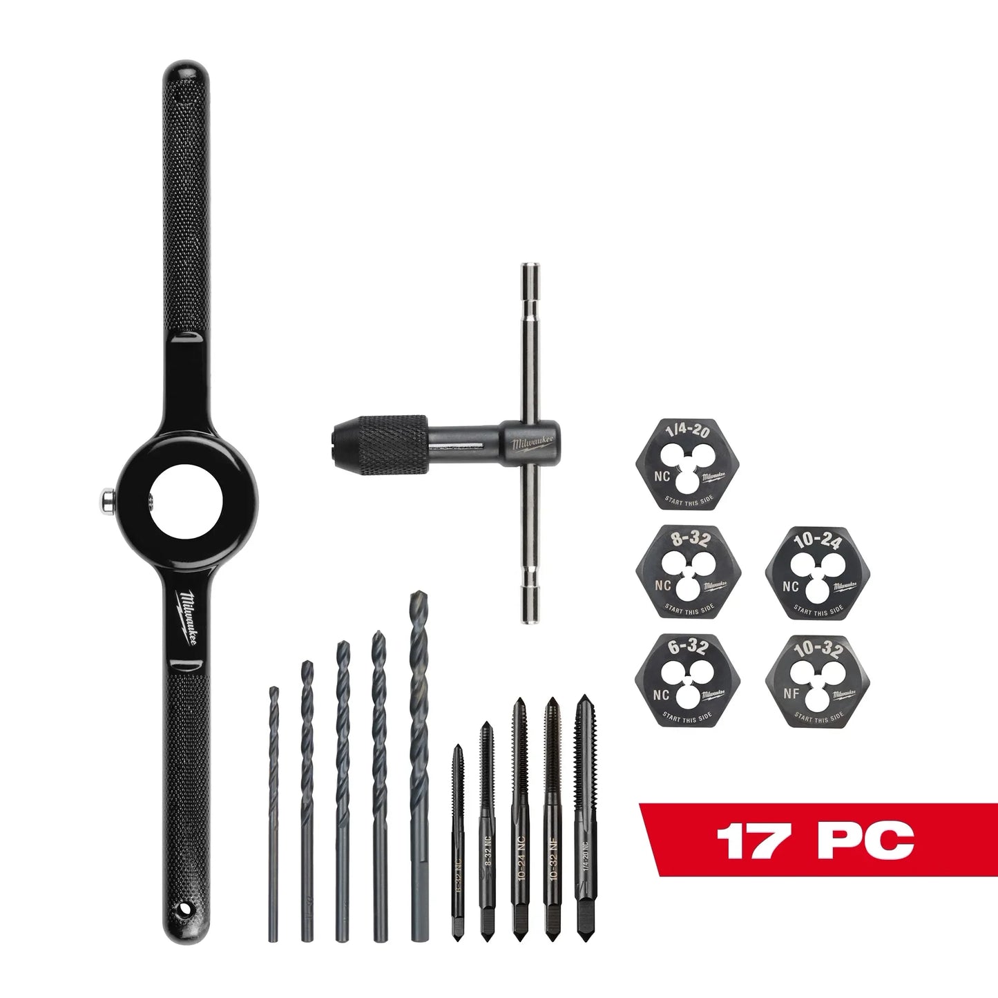 Milwaukee Tool 49-22-5600 17PC SAE Tap and Die Set, 1 ST