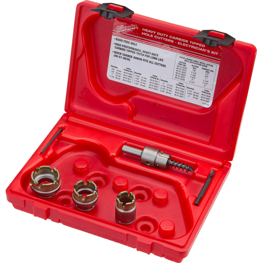Milwaukee Tool 49-22-8300 5PC Quick Change Carbide Hole Cutter Set, 1 EA