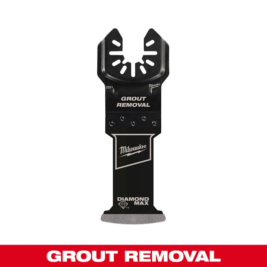 Milwaukee Tool 49-25-2251 DIAMOND MAX™ Diamond Grit Plunge Grout Removal Universal Fit Oscillating Multi-Tool Blade (1 PK), 1 EA