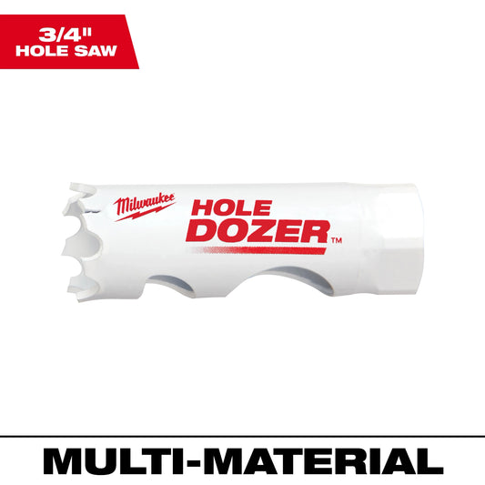 Milwaukee Tool 49-56-0023 3/4" HOLE DOZER Bi-Metal Hole Saw, 1 EA