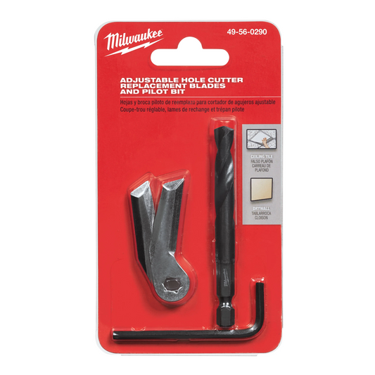 Milwaukee Tool 49-56-0290 Adjustable Hole Cutter Replacement Blade and Pilot Bit, 1 EA