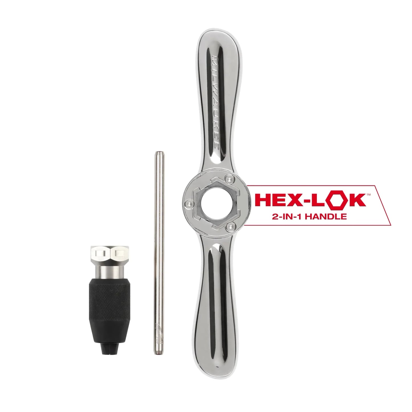 Milwaukee Tool 49-57-5003 HEX-LOK™ 2-in-1 Tap and Die Threading Handle & Tap Collet, 1 EA
