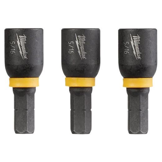 Milwaukee Tool 49-66-4515 SHOCKWAVE™ Impact Duty 3/8” x 1" Insert Magnetic Nut Driver (3 PK), 3 EA/PK