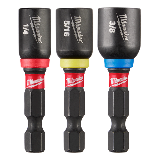 Milwaukee Tool 49-66-4561 3PC SHOCKWAVE™ Impact Duty 1-7/8" Magnetic Nut Driver Set, 3 ST/CA