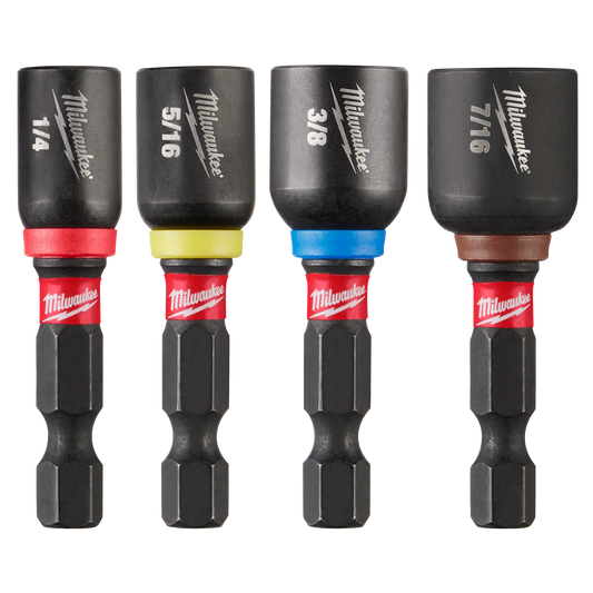 Milwaukee Tool 49-66-4562 4PC SHOCKWAVE™ Impact Duty 1-7/8" Magnetic Nut Driver Set, 3 ST/CA