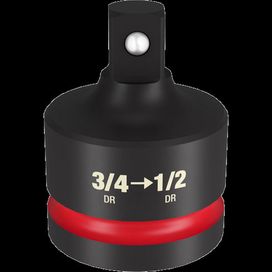 Milwaukee Tool 49-66-6728 SHOCKWAVE Impact Duty 3/4" Drive 1/2" Drive Reducer, 1 EA